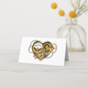 Steampunk Heart with a Manometer Appointment Card