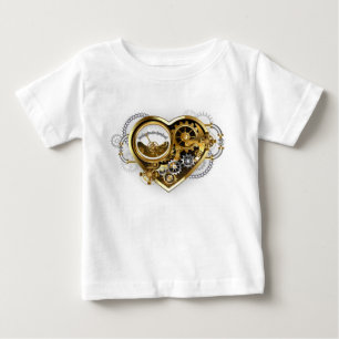 Steampunk Heart with a Manometer Baby T-Shirt