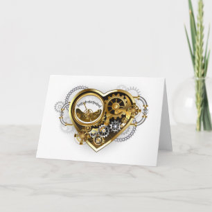 Steampunk Heart with a Manometer Card