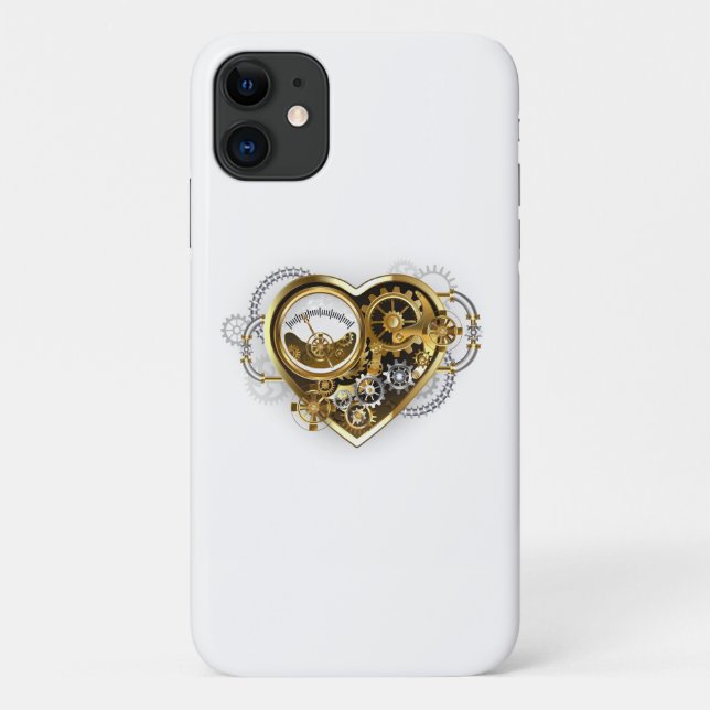 Steampunk Heart with a Manometer Case-Mate iPhone Case (Back)