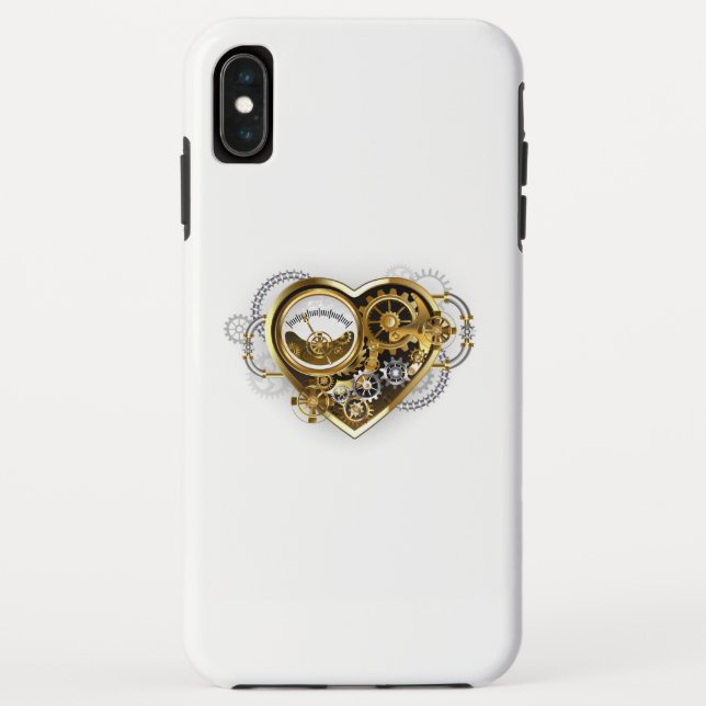 Steampunk Heart with a Manometer Case-Mate iPhone Case (Back)