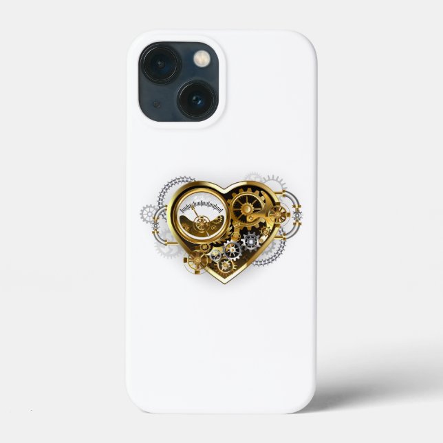 Steampunk Heart with a Manometer Case-Mate iPhone Case (Back)
