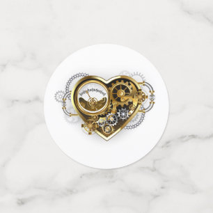 Steampunk Heart with a Manometer Confetti