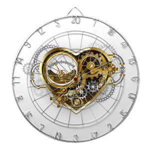 Steampunk Heart with a Manometer Dartboard