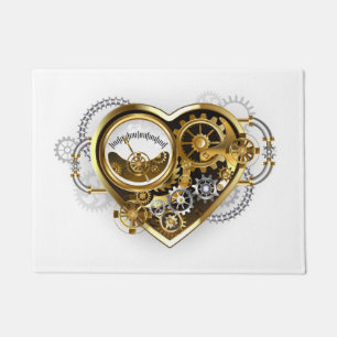 Steampunk Heart with a Manometer Doormat