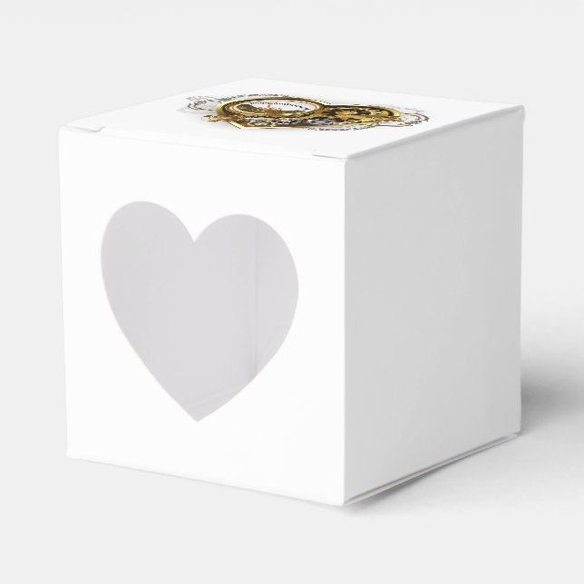Steampunk Heart with a Manometer Favor Box (Front Side)