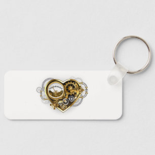 Steampunk Heart with a Manometer Keychain