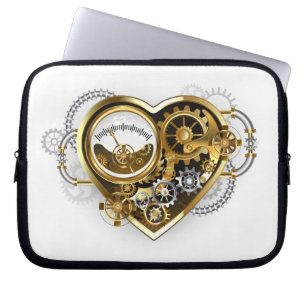 Steampunk Heart with a Manometer Laptop Sleeve