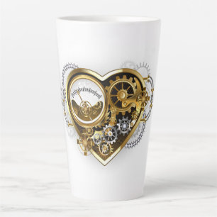Steampunk Heart with a Manometer Latte Mug