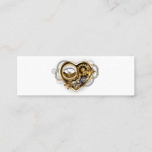 Steampunk Heart with a Manometer Loyalty Card (Front)
