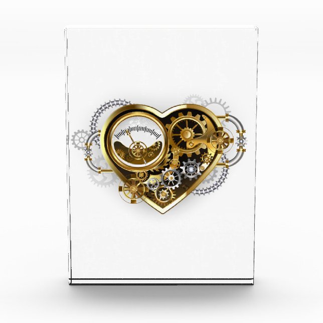 Steampunk Heart with a Manometer Photo Block (Front)