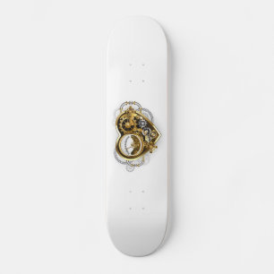 Steampunk Heart with a Manometer Skateboard