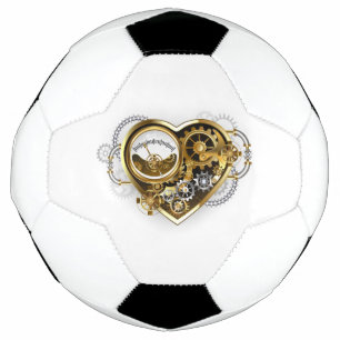 Steampunk Heart with a Manometer Soccer Ball