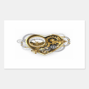 Steampunk Heart with a Manometer Sticker