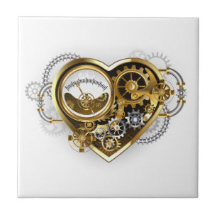 Steampunk Heart with a Manometer Tile