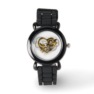 Steampunk Heart with a Manometer Watch
