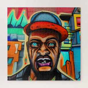 Steampunk Hip-Hop Master Jackie Jigsaw Puzzle