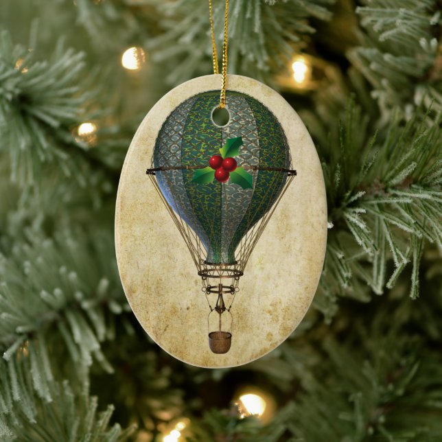 Steampunk Hot Air Balloon Ornament (Tree)