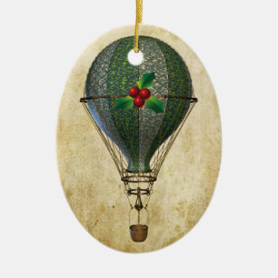 Steampunk Hot Air Balloon Ornament