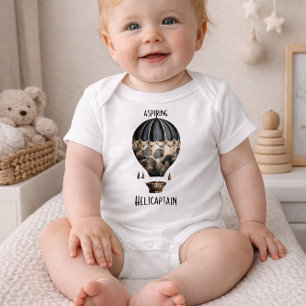 Steampunk Hot air Balloon T-Shirt Baby Bodysuit