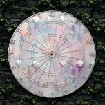 Steampunk Hot Air Balloons | Vintage Feminine Dartboard<br><div class="desc">90s Grunge, All Grown Up! Feminine, sophisticated Victorian era shabby chic steampunk seamless pattern featuring hot air balloons, antique bicycles, and a man on a grunge background. This vintage 1990s inspired abstract design features a gorgeous palette that adds perfect pop of colour. For customizations or other colours, please visit JustFharryn...</div>