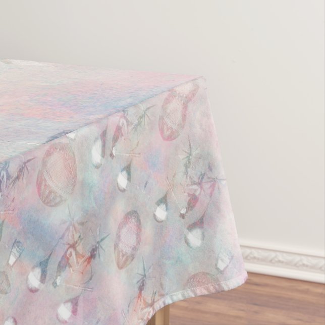 Steampunk Hot Air Balloons | Vintage Feminine Tablecloth (In Situ)