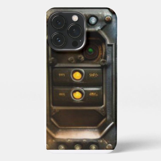 Steampunk III iPhone 13 Pro Slim Fit Case, Glossy iPhone Case (Back)