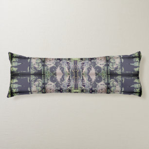 Steampunk Indigo&Lavender Grey Body Pillow