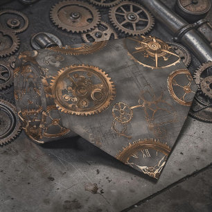 Steampunk Industrial Custom Necktie Tie