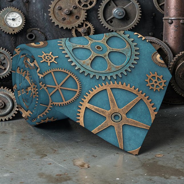 Steampunk Industrial Custom Necktie Tie (Creator Uploaded)