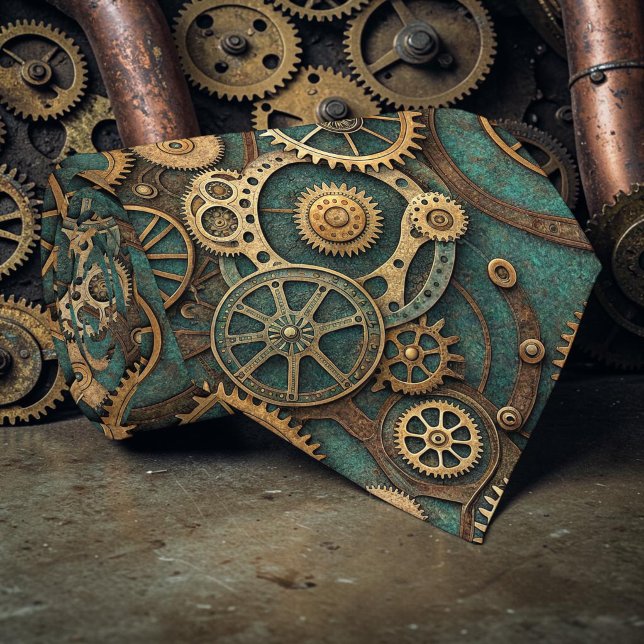 Steampunk Industrial Custom Necktie Tie (Creator Uploaded)