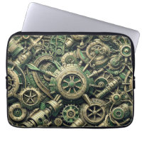 Steampunk Industrial Green Clockwork Gears