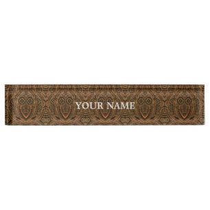 Steampunk Industrial Vintage Clockwork Nameplate