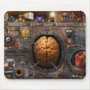 Steampunk - Information overload Mouse Pad