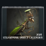 Steampunk Insect Calendar 2024, Steampunk Calendar<br><div class="desc">Awesome steampunk bug calendar for 2024</div>
