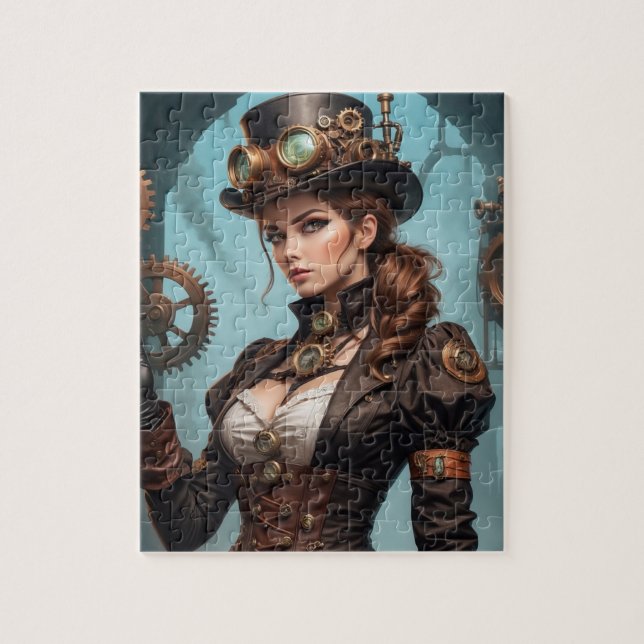 Steampunk Inspired Graphic Jigsaw Puzzle (Vertical)