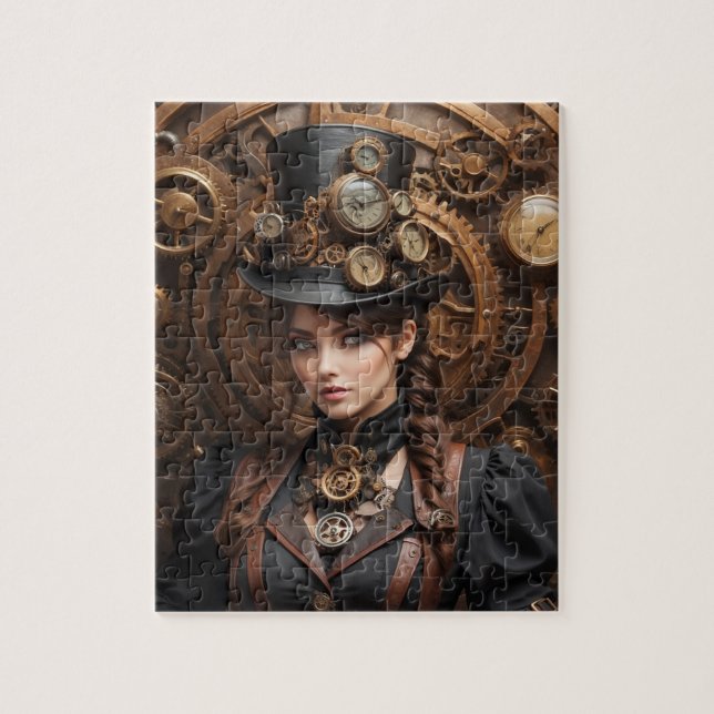 Steampunk Inspired Graphic Jigsaw Puzzle (Vertical)