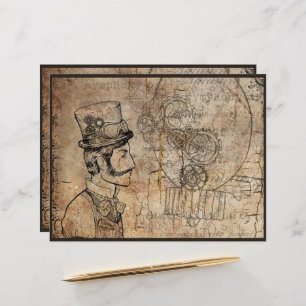 Steampunk Inventor Top Hat Scientist Clockwork