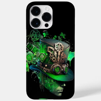 STEAMPUNK IRISH GREEN & BLACK LEPRECHAUN HAT Case-Mate iPhone 14 PRO MAX CASE