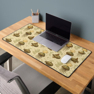 Steampunk Jellyfish Airship Fleet Desk Mat