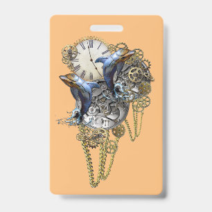 Steampunk Jewellery, time-piece Baby Bodysuit Badge