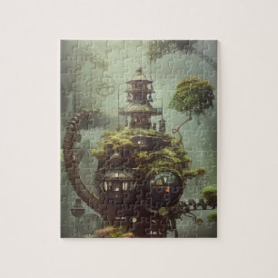 Steampunk Jungle Housing  Jigsaw Puzzle
