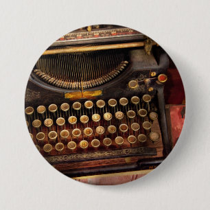 Steampunk - Just an ordinary typewriter 3 Inch Round Button