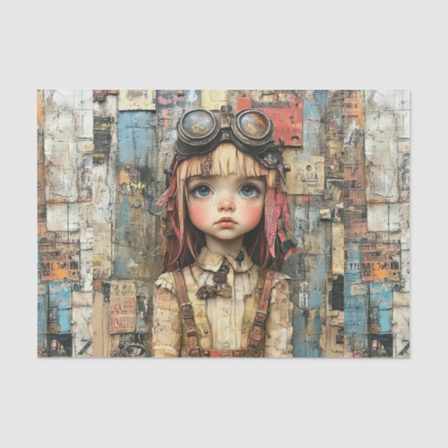 Steampunk Kids VI Tissue Paper (Front)