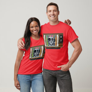 Steampunk Kitty TV Time: Retro Cool meets Quirky T-Shirt