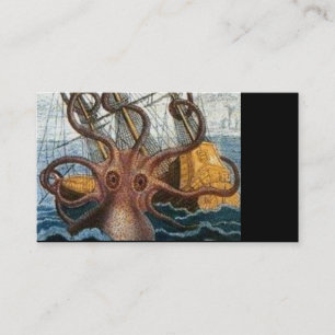 Steampunk Kraken Giant Octopus Nautical Business Card