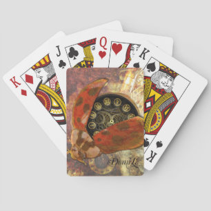 Steampunk Ladybug Playing Cards