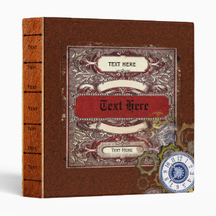 Steampunk Leather 'Look' Old Book Style add text Binder