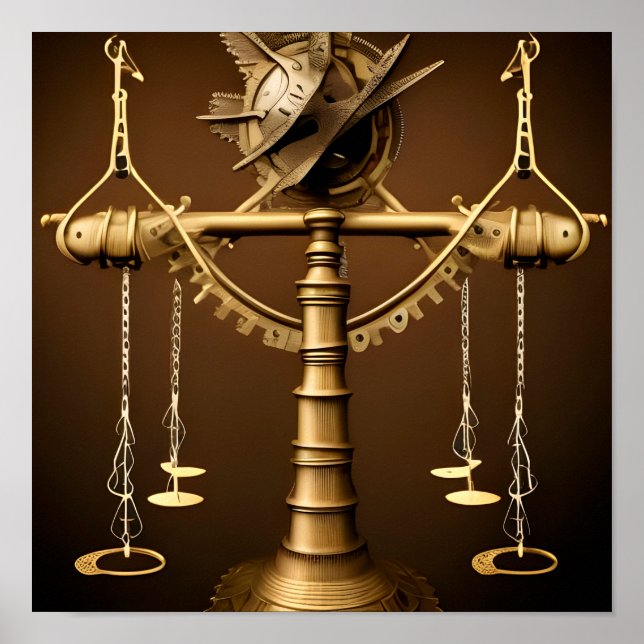 Steampunk Libra Poster (Front)