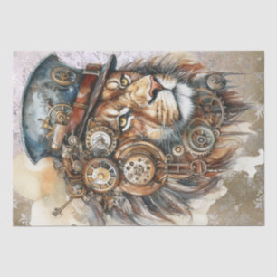 Steampunk Lion Tissue Paper